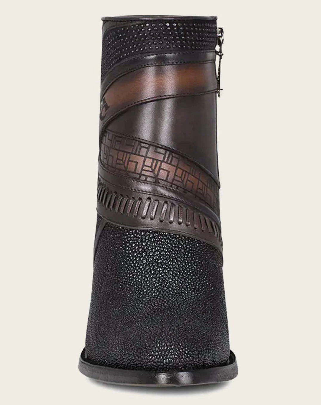 ANKLE BLACK EXOTIC BOOTIE CU618