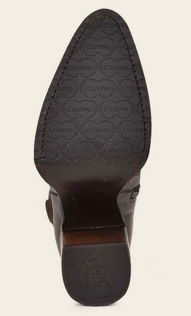 WESTERN BROWN BOOTIE WITH FRINGES CU813