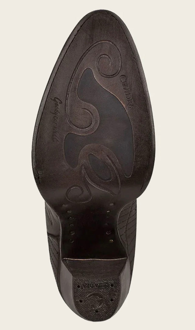 TALL BROWN BOOT WITH CRYSTALS CU584