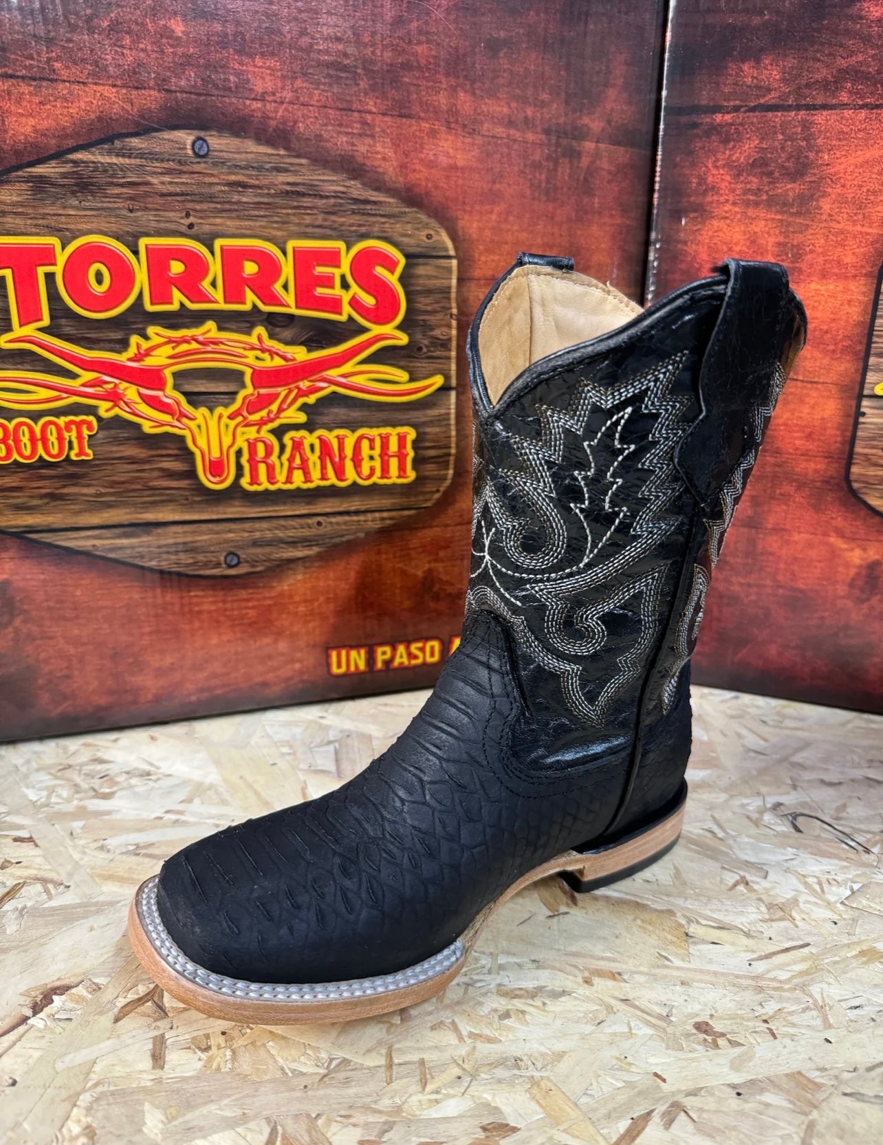 PITON NEGRO MATTE KIDS TORRES BOOTS