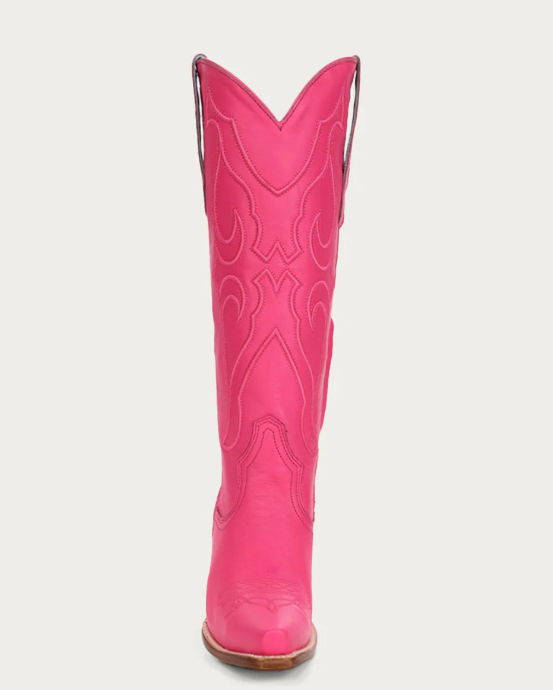 Z5157 - WOMEN'S EMBROIDERY FUCHSIA TALL TOP SNIP TOE COWBOY BOOT