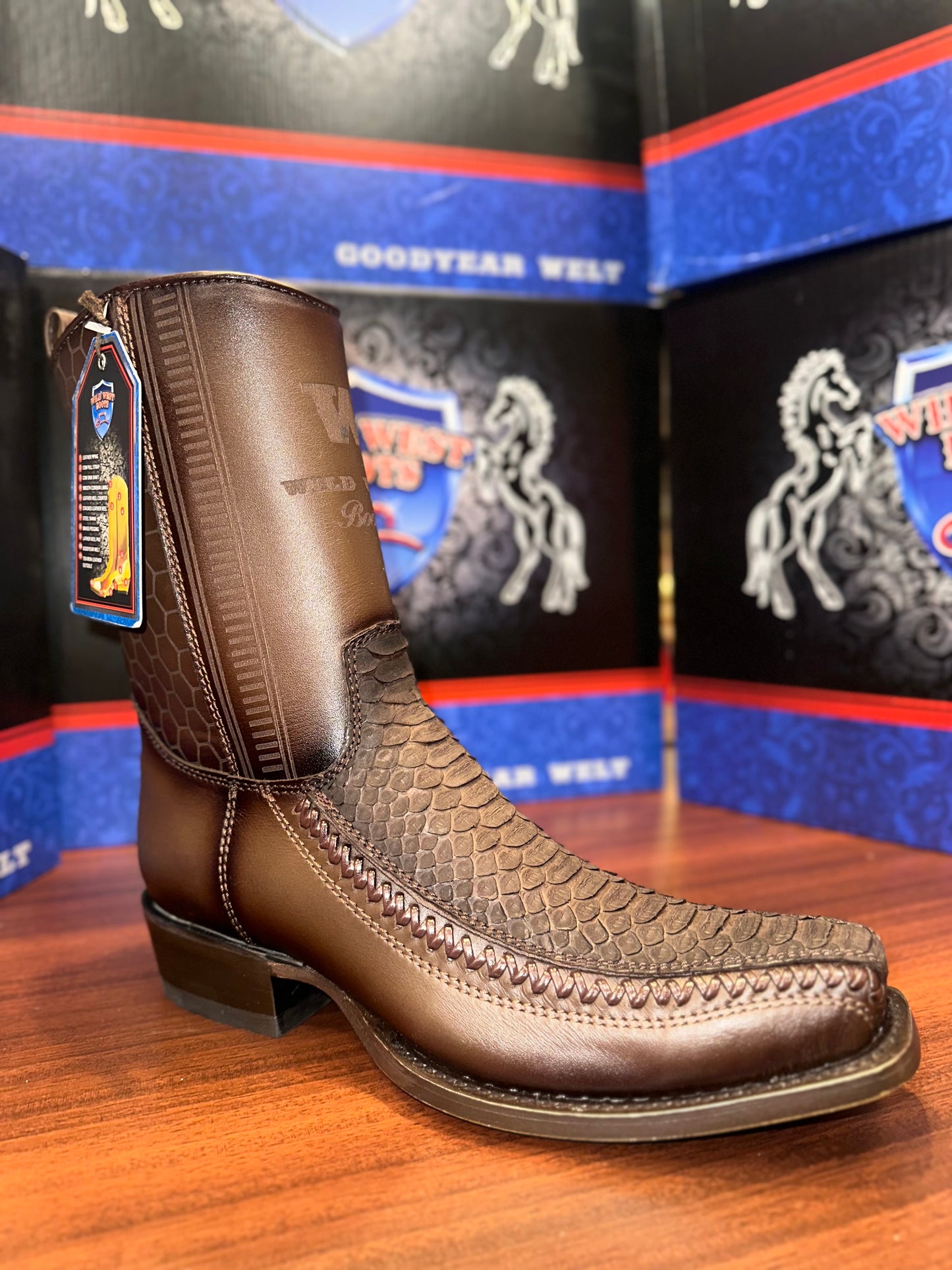 PYTHON WILD WEST BOOTS