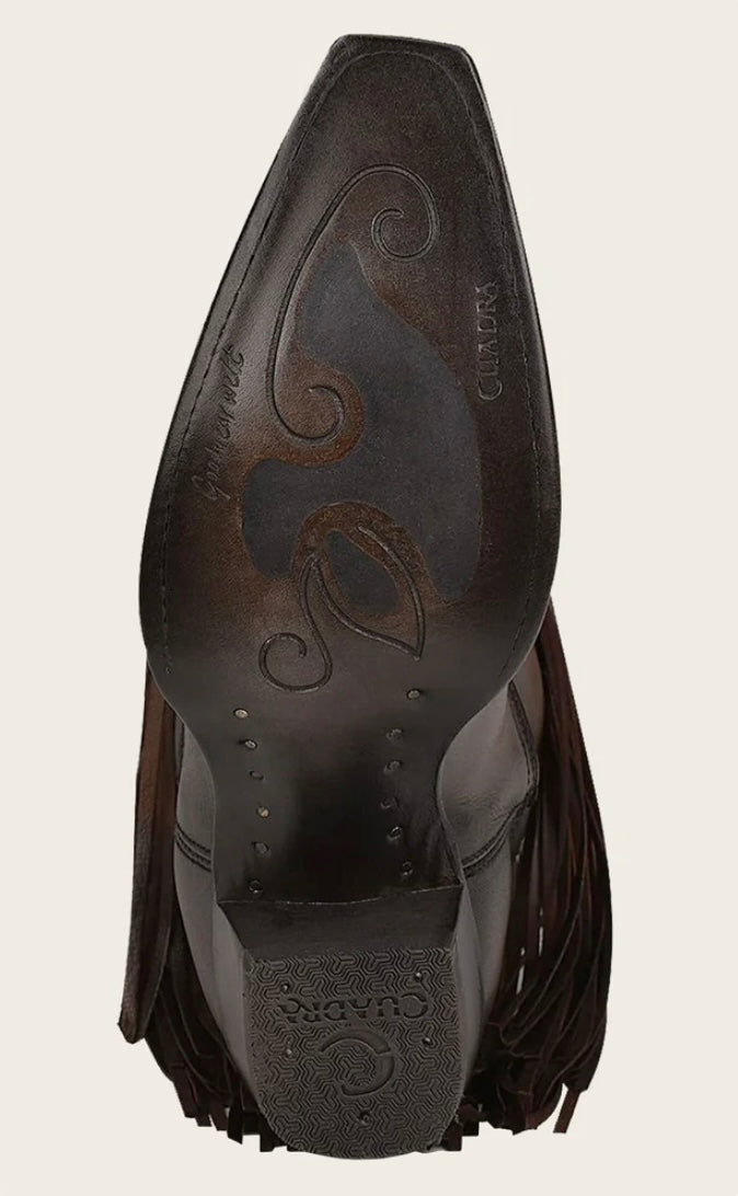 WESTERN STYLE BROWN BOVINE BOOT CU696
