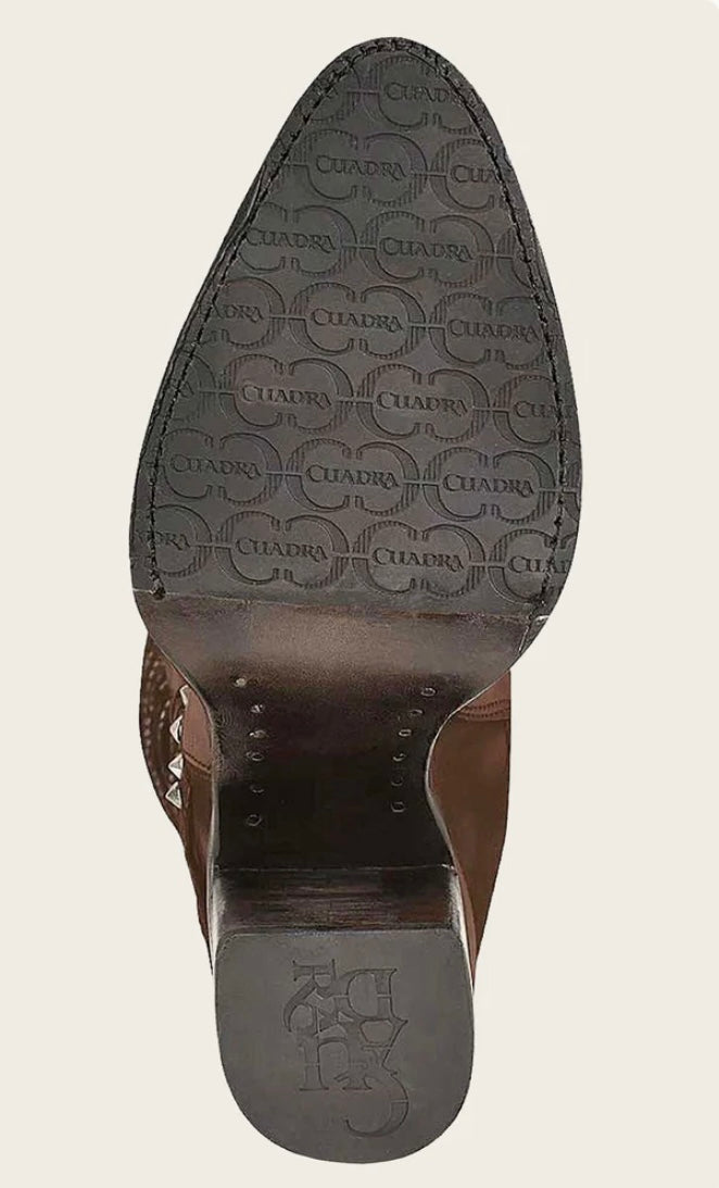 TALL WESTERN STYLE BROWN BOOT CU695