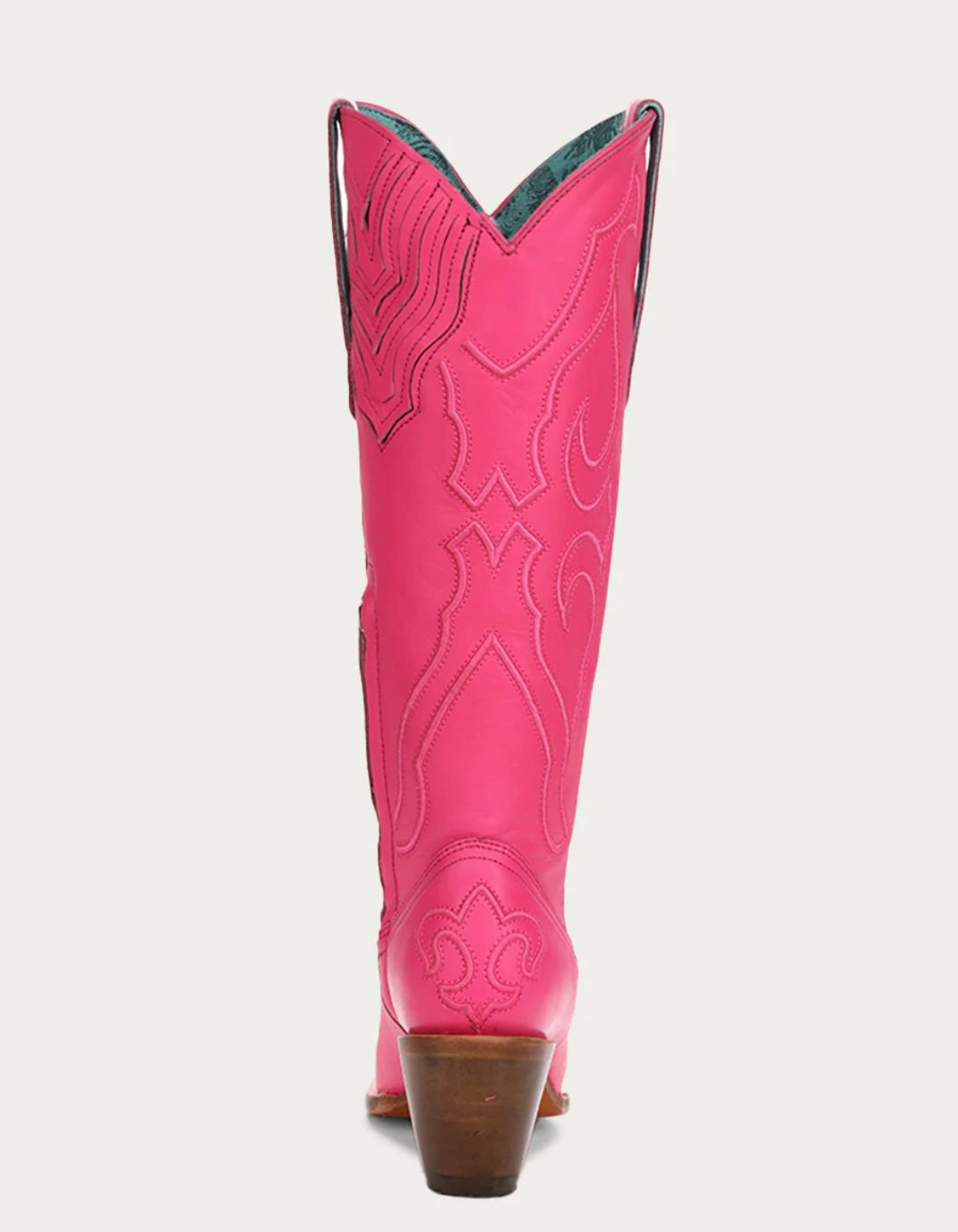 Z5157 - WOMEN'S EMBROIDERY FUCHSIA TALL TOP SNIP TOE COWBOY BOOT