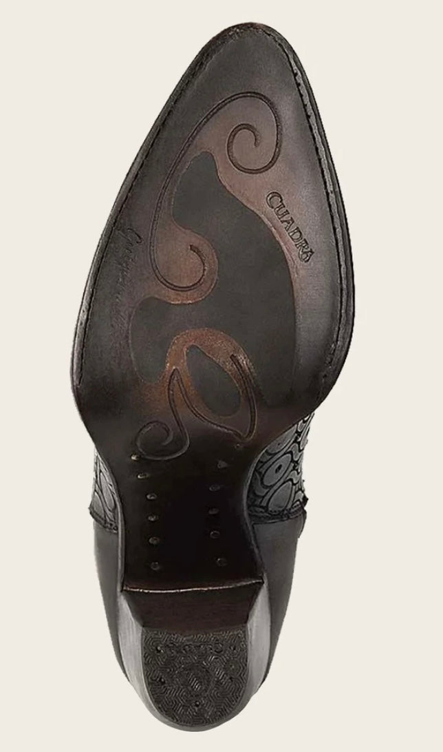 TALL DARK BROWN BOOT WITH CRYSTALS CU759