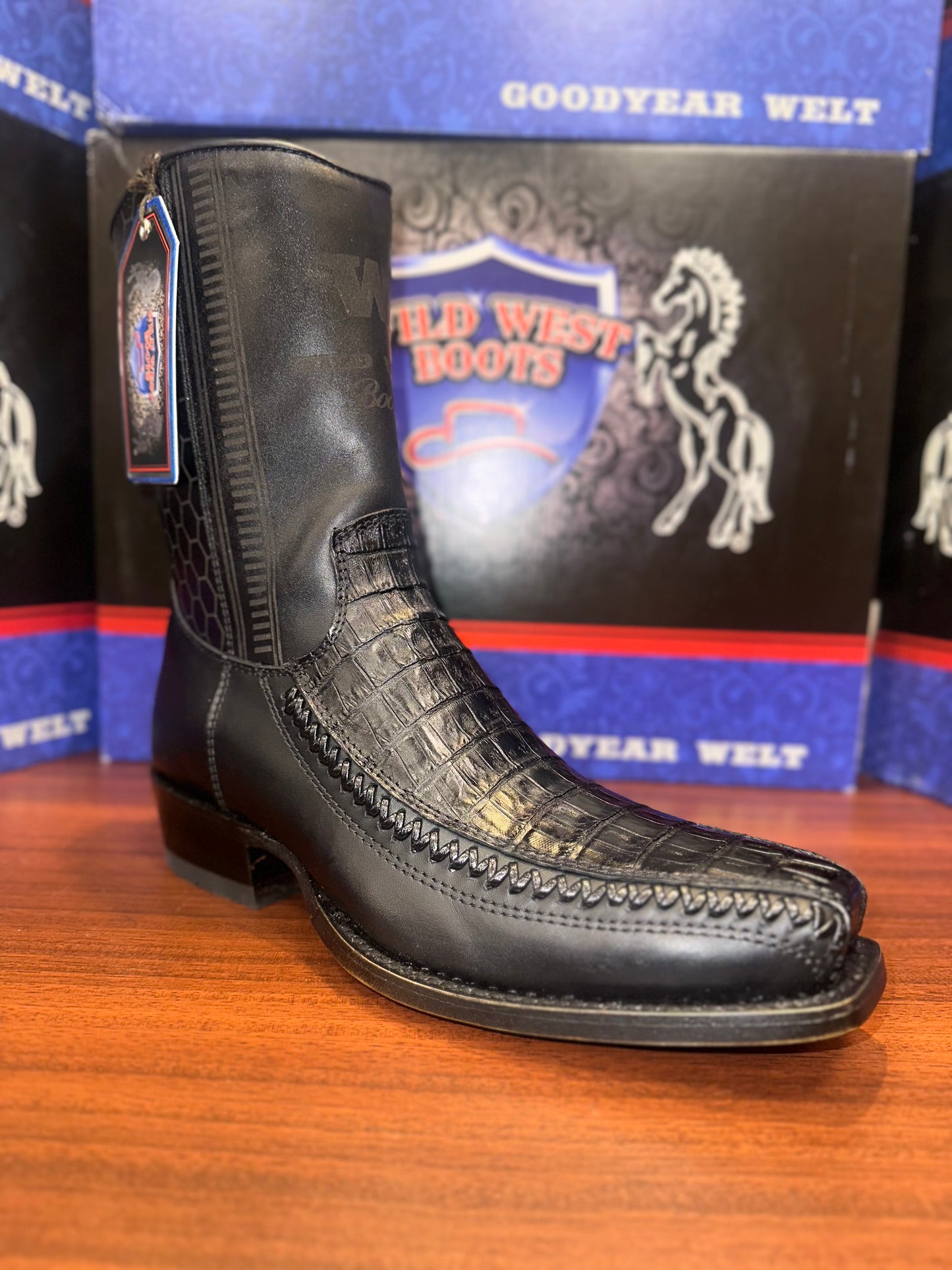 Caiman Belly Cafe Wild West Boots
