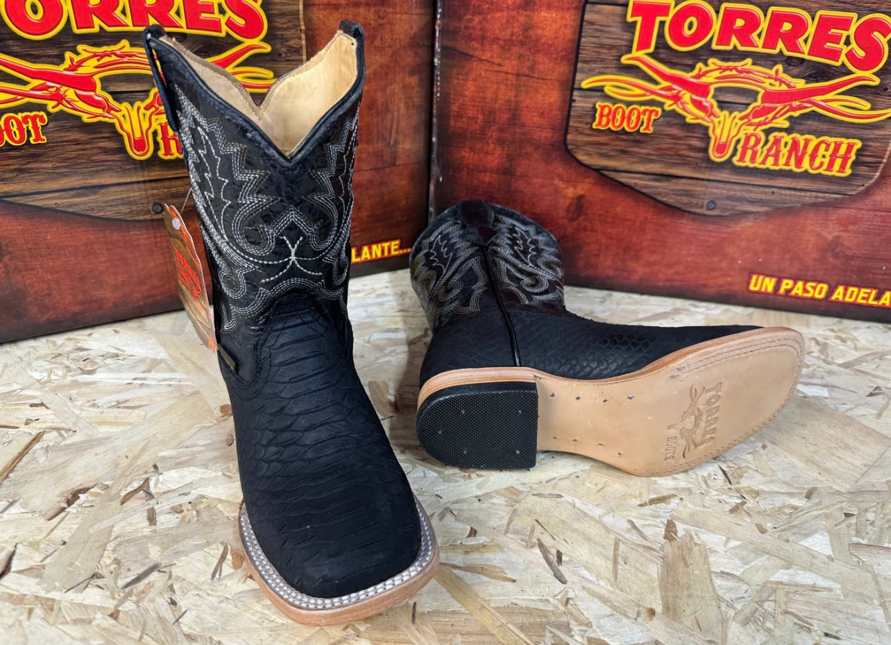 PITON NEGRO MATTE KIDS TORRES BOOTS