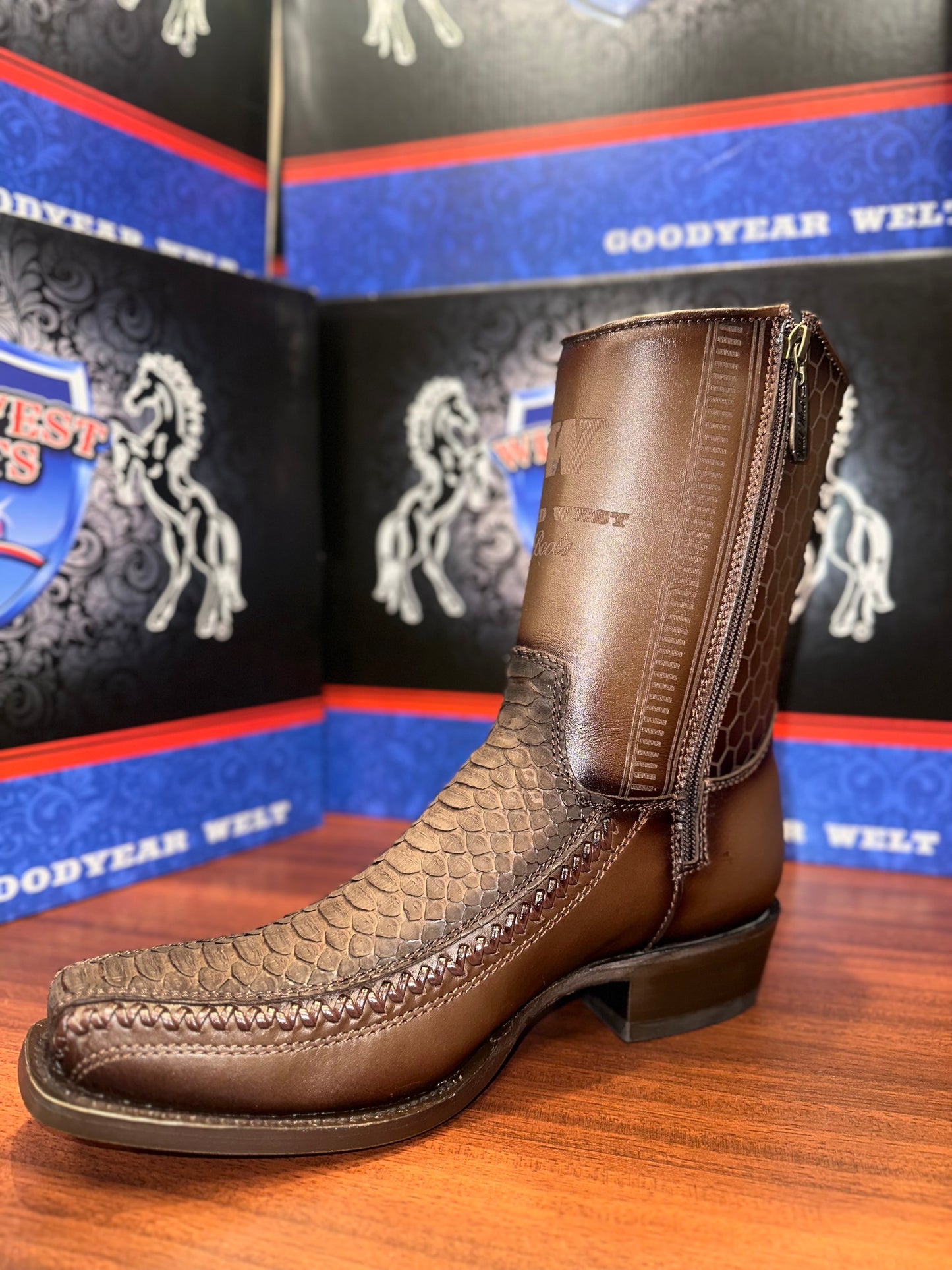 PYTHON WILD WEST BOOTS