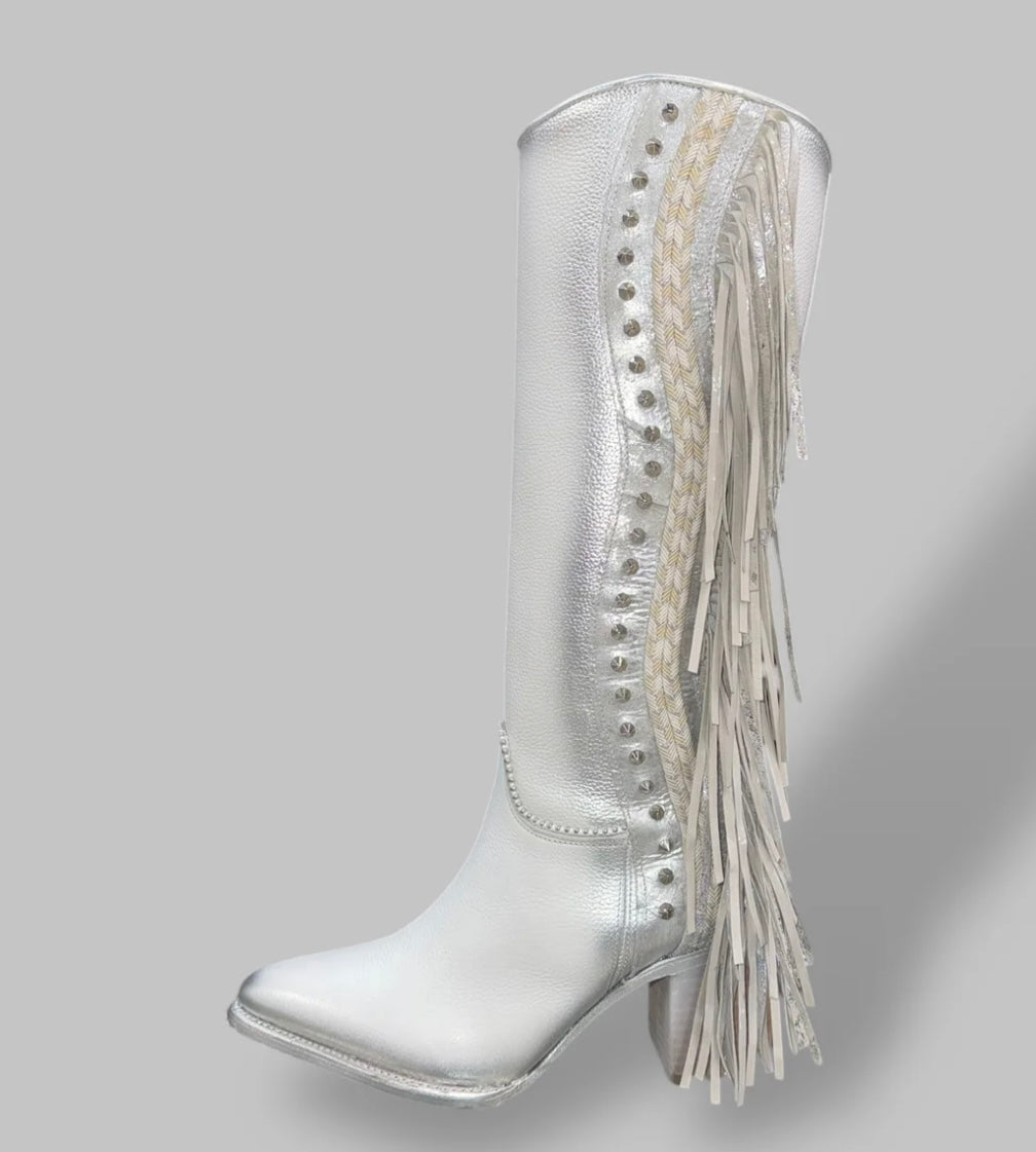 CUADRA WOMEN'S CORDOVA WHITE ZIPPER BOOT