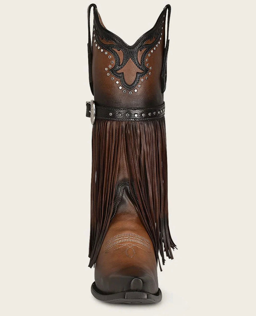 WESTERN STYLE BROWN BOVINE BOOT CU696