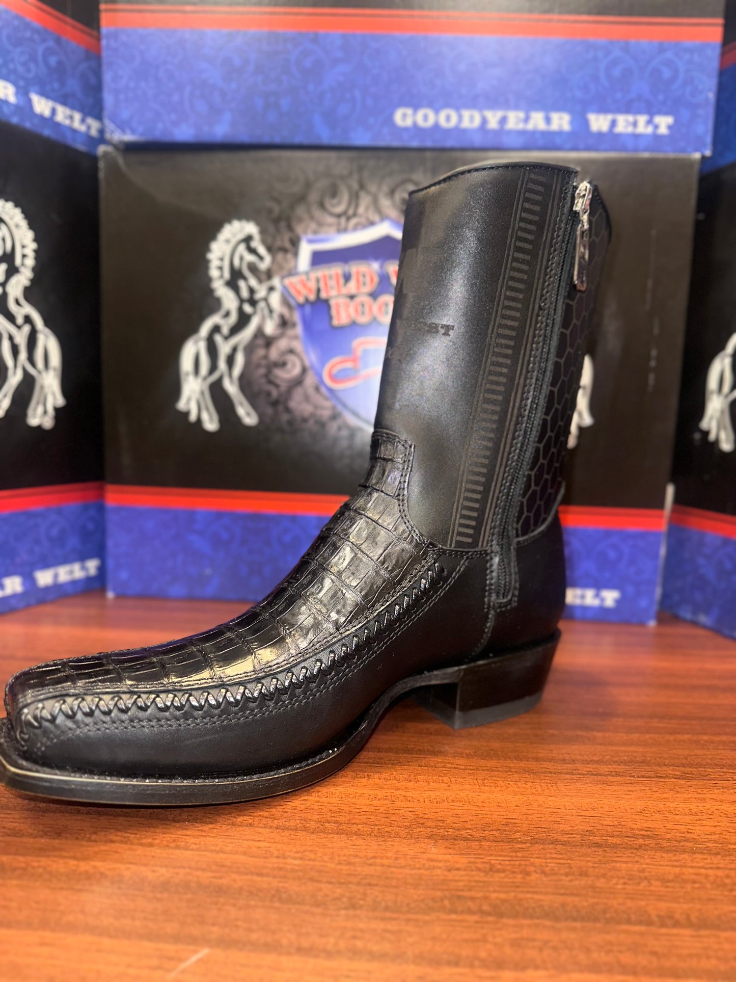 Caiman Belly Cafe Wild West Boots