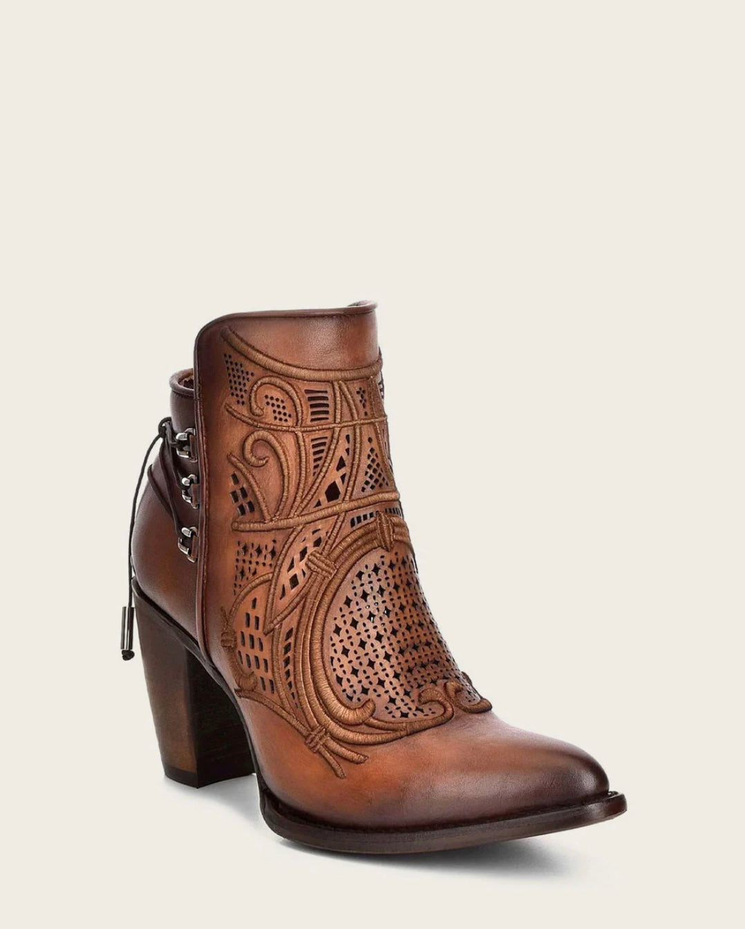 ANKLE EMBROIDERED HONEY BOOTIE CU434