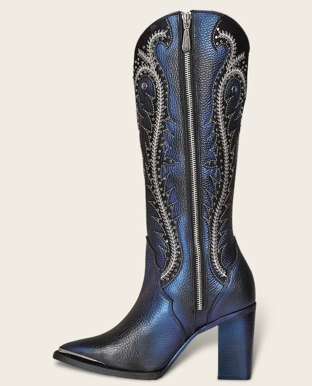 TALL WESTERN STYLE BLUED BOOT CU727