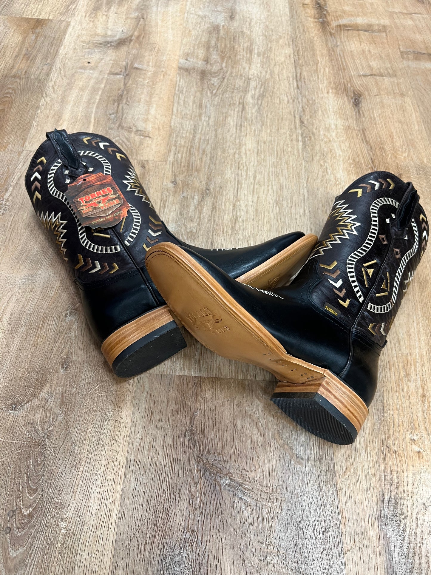 Torres Boot Ranch Pull Up Negro