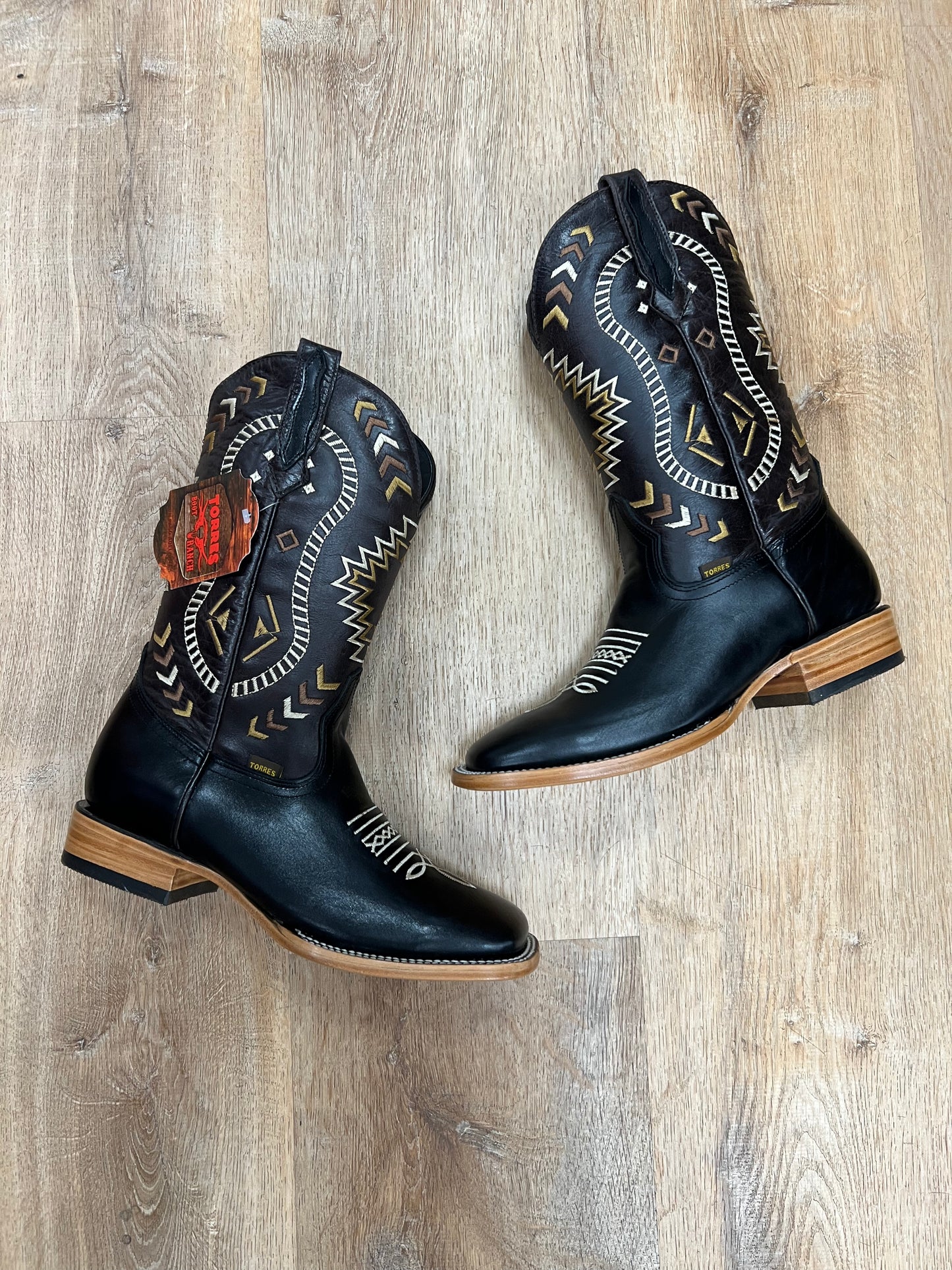 Torres Boot Ranch Pull Up Negro